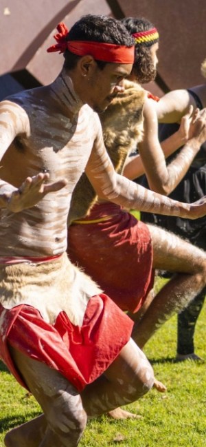 a group of people in a field