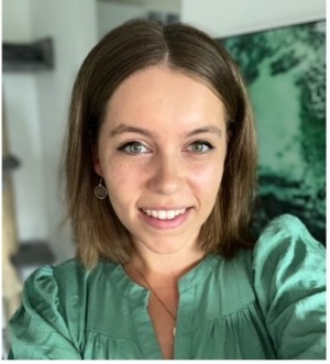 a woman smiling for the camera